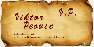 Viktor Peović vizit kartica